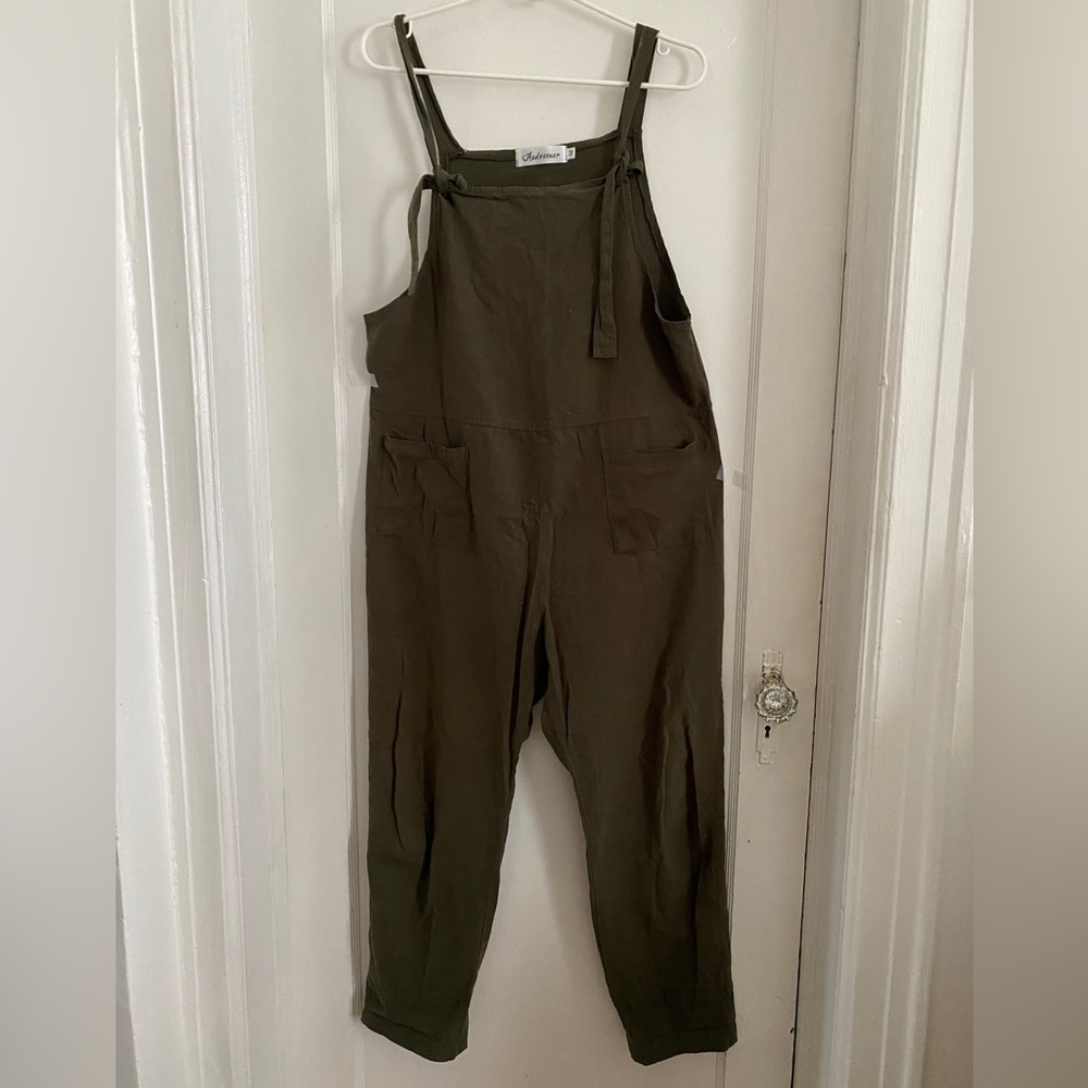 Beatón linen style maternity overalls, size M